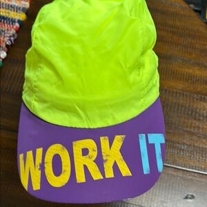 Vibrant Green and Purple Baseball Hat